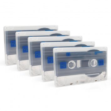 Set van 5 cassettebandjes 90 min.