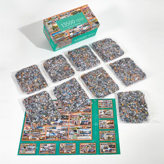 Legpuzzel 'Around the World' van 13.500 stukjes 